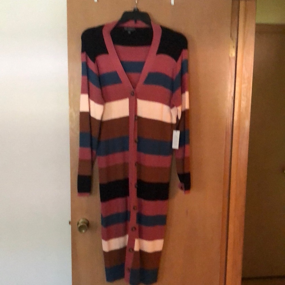 New with tags Striped button Sweater Dress